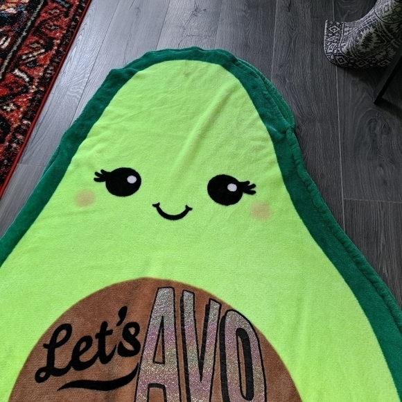 JUSTICE LET'S AVO CUDDLE fleece snuggle throw sleep sack Avocado Teens Tweens - Picture 3 of 10